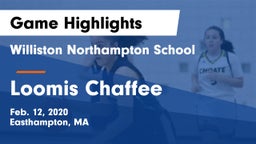 Williston Northampton School vs Loomis Chaffee Game Highlights - Feb. 12, 2020