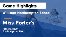 Williston Northampton School vs Miss Porter's  Game Highlights - Feb. 26, 2020