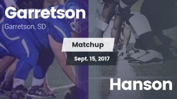 Matchup: Garretson vs. Hanson 2017