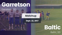 Matchup: Garretson vs. Baltic  2017