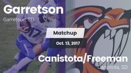 Matchup: Garretson vs. Canistota/Freeman  2017