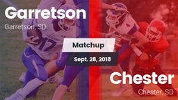Matchup: Garretson vs. Chester  2018