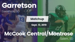 Matchup: Garretson vs. McCook Central/Montrose  2019