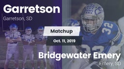 Matchup: Garretson vs. Bridgewater Emery 2019