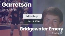 Matchup: Garretson vs. Bridgewater Emery 2020