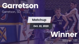 Matchup: Garretson vs. Winner  2020