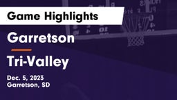 Garretson  vs Tri-Valley  Game Highlights - Dec. 5, 2023