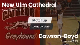 Matchup: New Ulm Cathedral vs. Dawson-Boyd  2019