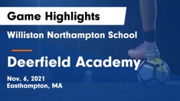 Williston Northampton School vs Deerfield Academy  Game Highlights - Nov. 6, 2021