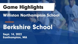 Williston Northampton School vs Berkshire  School Game Highlights - Sept. 14, 2022