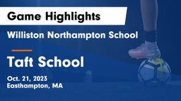 Williston Northampton School vs Taft School Game Highlights - Oct. 21, 2023