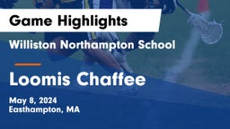 Williston Northampton School vs Loomis Chaffee Game Highlights - May 8, 2024