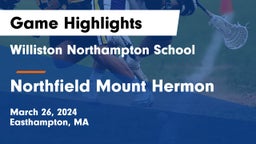 Williston Northampton School vs Northfield Mount Hermon  Game Highlights - March 26, 2024