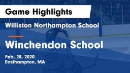 Williston Northampton School vs Winchendon School Game Highlights - Feb. 28, 2020