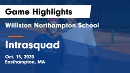 Williston Northampton School vs Intrasquad Game Highlights - Oct. 15, 2020