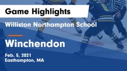 Williston Northampton School vs Winchendon Game Highlights - Feb. 5, 2021