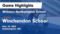 Williston Northampton School vs Winchendon School Game Highlights - Feb. 24, 2023