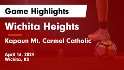 Wichita Heights  vs Kapaun Mt. Carmel Catholic  Game Highlights - April 16, 2024