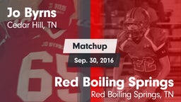 Matchup: Jo Byrns vs. Red Boiling Springs  2016