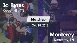 Matchup: Jo Byrns vs. Monterey  2016