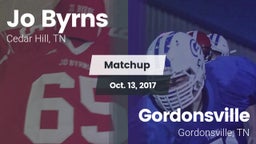 Matchup: Jo Byrns vs. Gordonsville  2017