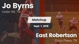 Matchup: Jo Byrns vs. East Robertson  2018
