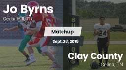 Matchup: Jo Byrns vs. Clay County 2018