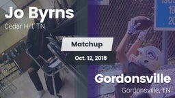 Matchup: Jo Byrns vs. Gordonsville  2018