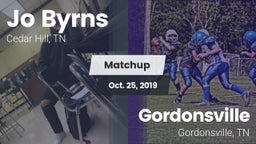 Matchup: Jo Byrns vs. Gordonsville  2019