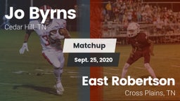 Matchup: Jo Byrns vs. East Robertson  2020