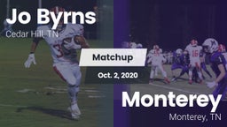 Matchup: Jo Byrns vs. Monterey  2020