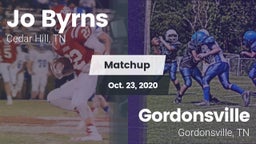 Matchup: Jo Byrns vs. Gordonsville  2020