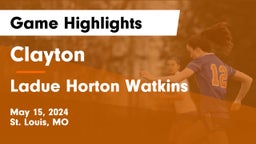 Clayton  vs Ladue Horton Watkins  Game Highlights - May 15, 2024