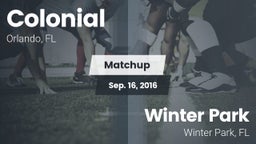 Matchup: Colonial  vs. Winter Park  2016
