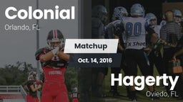 Matchup: Colonial  vs. Hagerty  2016