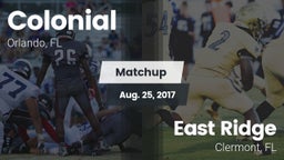 Matchup: Colonial  vs. East Ridge  2017