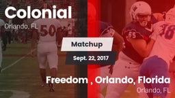 Matchup: Colonial  vs. Freedom , Orlando, Florida 2017