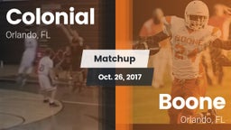 Matchup: Colonial  vs. Boone  2017