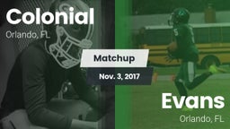 Matchup: Colonial  vs. Evans  2017