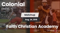 Matchup: Colonial  vs. Faith Christian Academy 2018