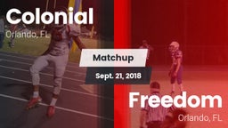 Matchup: Colonial  vs. Freedom  2018