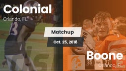 Matchup: Colonial  vs. Boone  2018