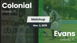 Matchup: Colonial  vs. Evans  2018