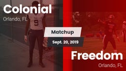 Matchup: Colonial  vs. Freedom  2019