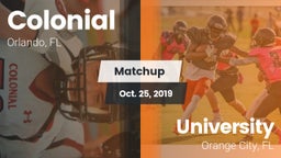 Matchup: Colonial  vs. University  2019