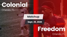 Matchup: Colonial  vs. Freedom  2020