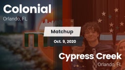 Matchup: Colonial  vs. Cypress Creek  2020