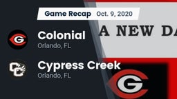 Recap: Colonial  vs. Cypress Creek  2020