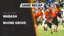 Recap: Wabash  vs. Boone Grove 2016