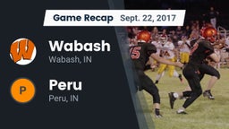 Recap: Wabash  vs. Peru  2017